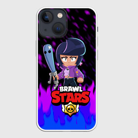 Чехол для iPhone 13 mini с принтом BRAWL STARS BIBI. в Новосибирске,  |  | bib | brawl stars | bull | colt | crow | leon | leon shark | moba | sally leon | shark | акула | берли | биби | бравл старс | ворон | жанр | игра | кольт | леон | леон акула | нита | спайк | шелли