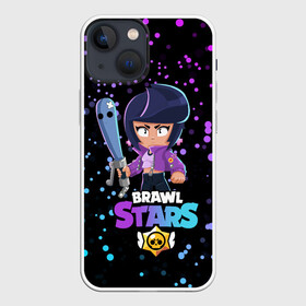 Чехол для iPhone 13 mini с принтом BRAWL STARS BIBI. в Новосибирске,  |  | bib | brawl stars | bull | colt | crow | leon | leon shark | moba | sally leon | shark | акула | берли | биби | бравл старс | ворон | жанр | игра | кольт | леон | леон акула | нита | спайк | шелли