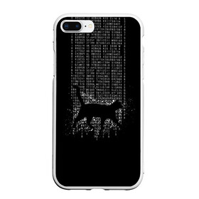 Чехол для iPhone 7Plus/8 Plus матовый с принтом Matrix cat в Новосибирске, Силикон | Область печати: задняя сторона чехла, без боковых панелей | matrix | андерсон | всемогущий | дежавю | киану | код | кот | матрица | поверь | ривз | себя | томас