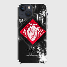 Чехол для iPhone 13 mini с принтом DBD   beating heart в Новосибирске,  |  | daylight | dead | game | horror | logo | survival | игра | лес | лого | хоррор