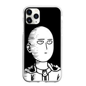 Чехол для iPhone 11 Pro Max матовый с принтом ONE-PUNCH MAN в Новосибирске, Силикон |  | one punch man | onepunchman | oppai | saitama | ван панч мен | ванпанчмен | макото миядзаки | сайтама | человек один удар