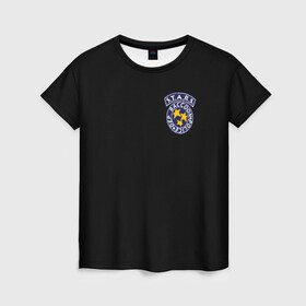 Женская футболка 3D с принтом S.T.A.R.S. (НА СПИНЕ) в Новосибирске, 100% полиэфир ( синтетическое хлопкоподобное полотно) | прямой крой, круглый вырез горловины, длина до линии бедер | ada wong | biohazard | leon | nemesis | project resistance | raccoon city | re | re3 | resident evil | resident evil 3 | rpd | stars | umbrella | ада вонг | амбрелла | немезис | ужасы