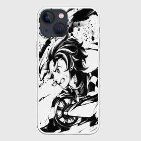 Чехол для iPhone 13 mini с принтом KIMETSU NO YAIBA TANJIRO KAMADO в Новосибирске,  |  | demon slayer | demon slayer: kimetsu no yaiba | kimetsu | kimetsu no yaiba | nezuko | slayer | tanjiro | клинок рассекающий демонов | незуко | танджиро | шинобу кочо