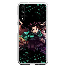 Чехол для Honor 20 с принтом DEMON SLAYER KIMETSU NO YAIBA КЛИНОК РАССЕКАЮЩИЙ ДЕМОНОВ в Новосибирске, Силикон | Область печати: задняя сторона чехла, без боковых панелей | Тематика изображения на принте: demon slayer | kimetsu no yaiba | nezuko | shinobu | slayer | tanjiro | zenitsu | гию томиока | зенитсу | зенитцу | иноске хашибира | клинок рассекающий демонов | незуко | танджиро | шинобу кочо