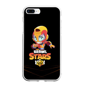 Чехол для iPhone 7Plus/8 Plus матовый с принтом BRAWL STARS MAX в Новосибирске, Силикон | Область печати: задняя сторона чехла, без боковых панелей | bib | brawl stars | bull | colt | crow | leon | leon shark | max | moba | sally leon | shark | акула | берли | биби | бравл старс | ворон | жанр | игра | кольт | леон | леон акула | макс | нита | спайк | шелли