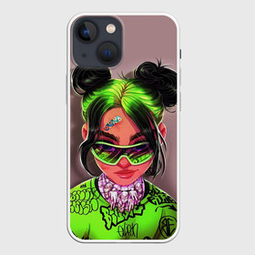 Чехол для iPhone 13 mini с принтом BILLIE EILISH в Новосибирске,  |  | ayelish | bad guy | bellyache | bilie eilish | bilie elish | billie | billie eilish | eilish | electronic | elish | music | били айлиш | билли айлиш | эйлиш | элиш