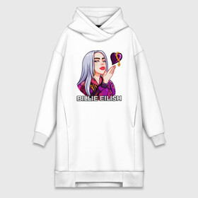 Платье-худи хлопок с принтом BILLIE EILISH в Новосибирске,  |  | ayelish | bad guy | bellyache | bilie eilish | bilie elish | billie | billie eilish | eilish | electronic | elish | music | били айлиш | билли айлиш | эйлиш | элиш