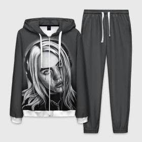 Мужской костюм 3D с принтом BILLIE EILISH в Новосибирске, 100% полиэстер | Манжеты и пояс оформлены тканевой резинкой, двухслойный капюшон со шнурком для регулировки, карманы спереди | ayelish | bad guy | bellyache | bilie eilish | bilie elish | billie | billie eilish | eilish | electronic | elish | music | били айлиш | билли айлиш | эйлиш | элиш