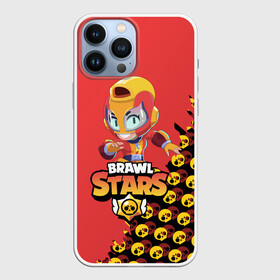 Чехол для iPhone 13 Pro Max с принтом BRAWL STARS MAX. в Новосибирске,  |  | Тематика изображения на принте: bib | brawl stars | bull | colt | crow | leon | leon shark | max | moba | sally leon | shark | акула | берли | биби | бравл старс | ворон | жанр | игра | кольт | леон | леон акула | макс | нита | спайк | шелли