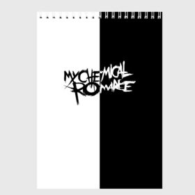 Скетчбук с принтом My Chemical Romance в Новосибирске, 100% бумага
 | 48 листов, плотность листов — 100 г/м2, плотность картонной обложки — 250 г/м2. Листы скреплены сверху удобной пружинной спиралью | Тематика изображения на принте: music | my chemical romance | rock | боб брайар | джеймс дьюис | джерард уэи | майки уэи | музыка | рок | рэй торо | фрэнк айеро