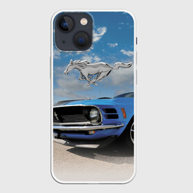 Чехол для iPhone 13 mini с принтом Mustang в Новосибирске,  |  | car | hoofs | horse | jump | mane | motorsport | mustang | power | race | sky | tail | usa | автомобиль | автоспорт | гонка | грива | копыта | лошадь | мощь | мустанг | небо | облака | скачка | сша | хвост