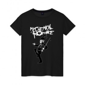 Женская футболка хлопок с принтом My Chemical RomanceРО в Новосибирске, 100% хлопок | прямой крой, круглый вырез горловины, длина до линии бедер, слегка спущенное плечо | music | my chemical romance | rock | боб брайар | джеймс дьюис | джерард уэи | майки уэи | музыка | рок | рэй торо | фрэнк айеро
