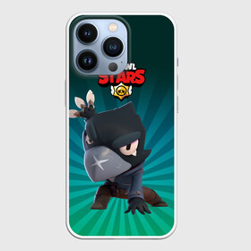 Чехол для iPhone 13 Pro с принтом Brawl Stars Crow в Новосибирске,  |  | Тематика изображения на принте: brawl stars | bull | colt | crow | leon | leon shark | shark | stars | акула | берли | ворон | динамайк | кольт | леон | леон акула | нита | спайк | шелли | эль примо