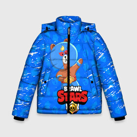 Зимняя куртка для мальчиков 3D с принтом BRAWL STARS EL BROWN в Новосибирске, ткань верха — 100% полиэстер; подклад — 100% полиэстер, утеплитель — 100% полиэстер | длина ниже бедра, удлиненная спинка, воротник стойка и отстегивающийся капюшон. Есть боковые карманы с листочкой на кнопках, утяжки по низу изделия и внутренний карман на молнии. 

Предусмотрены светоотражающий принт на спинке, радужный светоотражающий элемент на пуллере молнии и на резинке для утяжки | bib | brawl stars | colt | crow | el brown | leon | leon shark | max | moba | sally leon | shark | акула | берли | биби | бравл старс | браун | ворон | жанр | игра | кольт | леон | леон акула | макс | нита | шелли