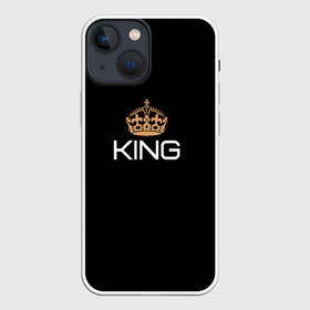 Чехол для iPhone 13 mini с принтом Король в Новосибирске,  |  | для двоих | король | корона | парные | подарок | прикольные надписи