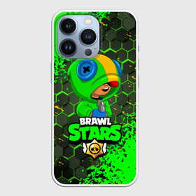 Чехол для iPhone 13 Pro с принтом BRAWL STARS LEON. в Новосибирске,  |  | bib | brawl stars | colt | crow | el brown | leon | leon shark | max | moba | sally leon | shark | акула | берли | биби | бравл старс | браун | ворон | жанр | игра | кольт | леон | леон акула | макс | нита | шелли