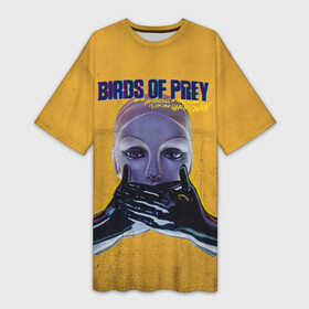 Платье-футболка 3D с принтом Birds of Prey Black mask в Новосибирске,  |  | birds of prey | black mask | harley quinn | потрясающая история харли квин | харли квин | хищные птицы | черная маска