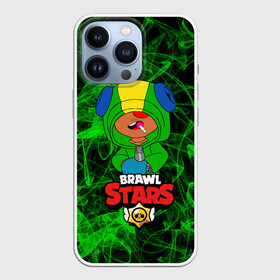 Чехол для iPhone 13 Pro с принтом BRAWL STARS LEON. в Новосибирске,  |  | bib | brawl stars | colt | crow | el brown | leon | leon shark | max | moba | sally leon | shark | акула | берли | биби | бравл старс | браун | ворон | жанр | игра | кольт | леон | леон акула | макс | нита | шелли