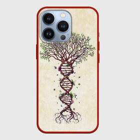 Чехол для iPhone 13 Pro с принтом Дерево жизни в Новосибирске,  |  | бабочки | ветви | ветки | дерево | днк | жизнь | корни | крона | птички