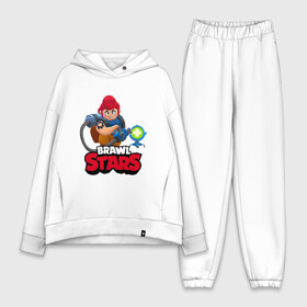 Женский костюм хлопок Oversize с принтом Pam From Brawl Stars в Новосибирске,  |  | brawl | brawl st | brawl stars | colt | dynamike | game | leon | logo | mobo | poco | shelly | stars | бравл | динамайк | игра | игры | кольт | леон | лого | мобильные игры | надпись | поко | старс | шелли