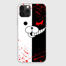 Чехол для iPhone 12 Pro Max с принтом MONOKUMA в Новосибирске, Силикон |  | Тематика изображения на принте: anime | bear | black  white | danganronpa | kurokuma | monodam | monokuma | monomi | monotaro | rabbit | school | shirokuma | аниме | главарь | мoноми | монокума | черно белый | школа