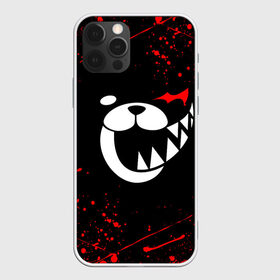 Чехол для iPhone 12 Pro Max с принтом MONOKUMA в Новосибирске, Силикон |  | anime | bear | black  white | danganronpa | kurokuma | monodam | monokuma | monomi | monotaro | rabbit | school | shirokuma | аниме | главарь | мoноми | монокума | черно белый | школа