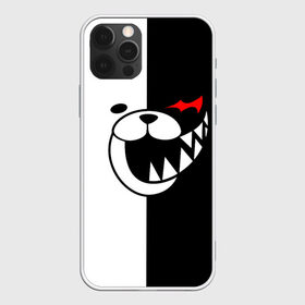 Чехол для iPhone 12 Pro Max с принтом MONOKUMA (КАПЮШОН) в Новосибирске, Силикон |  | anime | bear | black  white | danganronpa | kurokuma | monodam | monokuma | monomi | monotaro | rabbit | school | shirokuma | аниме | главарь | мoноми | монокума | черно белый | школа