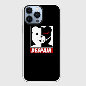 Чехол для iPhone 13 Pro Max с принтом Monokuma despair на черном в Новосибирске,  |  | anime | art | bear | danganronpa | japan | monokuma | аниме | арт | животное | манга | медведь | мишка | мульфильм | персонаж | плюшевый | япония