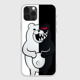 Чехол для iPhone 12 Pro Max с принтом MONOKUMA в Новосибирске, Силикон |  | anime | bear | black  white | danganronpa | kurokuma | monodam | monokuma | monomi | monotaro | rabbit | school | shirokuma | аниме | главарь | мoноми | монокума | черно белый | школа