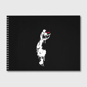 Альбом для рисования с принтом MONOKUMA в Новосибирске, 100% бумага
 | матовая бумага, плотность 200 мг. | Тематика изображения на принте: anime | bear | black | danganronpa | japan | monokuma | white | аниме | белое | медведь | монокума | черное | япония
