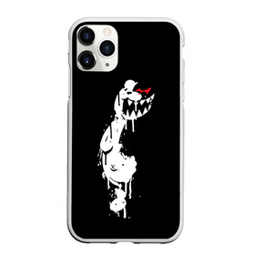 Чехол для iPhone 11 Pro матовый с принтом MONOKUMA в Новосибирске, Силикон |  | anime | bear | black | danganronpa | japan | monokuma | white | аниме | белое | медведь | монокума | черное | япония