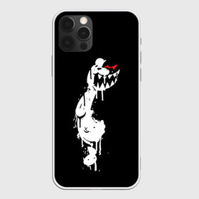 Чехол для iPhone 12 Pro Max с принтом MONOKUMA в Новосибирске, Силикон |  | anime | bear | black | danganronpa | japan | monokuma | white | аниме | белое | медведь | монокума | черное | япония