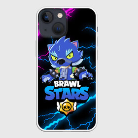 Чехол для iPhone 13 mini с принтом BRAWL STARS LEON в Новосибирске,  |  | brawl stars | crow | leon | leon shark | leon werewolf | sally leon | shark | stars | werewolf | акула | берли | ворон | леон | леон акула | оборотень | оборотень леон | спайк | эль примо