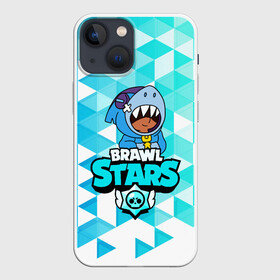 Чехол для iPhone 13 mini с принтом BRAWL STARS LEON SHARK в Новосибирске,  |  | 8 bit | bibi | brawl stars | brock | bull | crow | dinomike | el primo | leon | mobile game | nita | poko | ricochet | stars | tara | бравл старс | ворон | леон | мобильные игры