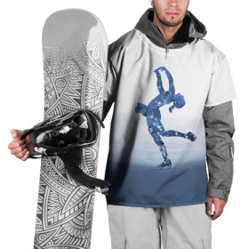 Накидка на куртку 3D с принтом Фигурное катание в Новосибирске, 100% полиэстер |  | figure skating | коньки | конькобежный спорт | фигурное катание