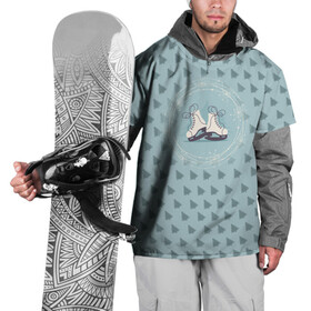 Накидка на куртку 3D с принтом Фигруное катание в Новосибирске, 100% полиэстер |  | figure skating | коньки | конькобежный спорт | фигурное катание