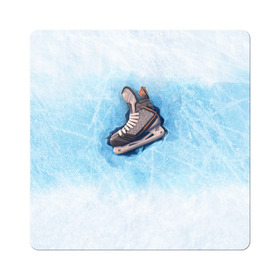 Магнит виниловый Квадрат с принтом Фмгурное катание в Новосибирске, полимерный материал с магнитным слоем | размер 9*9 см, закругленные углы | figure skating | коньки | конькобежный спорт | фигурное катание