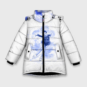 Зимняя куртка для девочек 3D с принтом Фигурное катание в Новосибирске, ткань верха — 100% полиэстер; подклад — 100% полиэстер, утеплитель — 100% полиэстер. | длина ниже бедра, удлиненная спинка, воротник стойка и отстегивающийся капюшон. Есть боковые карманы с листочкой на кнопках, утяжки по низу изделия и внутренний карман на молнии. 

Предусмотрены светоотражающий принт на спинке, радужный светоотражающий элемент на пуллере молнии и на резинке для утяжки. | Тематика изображения на принте: figure skating | коньки | конькобежный спорт | фигурное катание