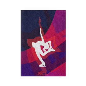 Обложка для паспорта матовая кожа с принтом Фигурное катание в Новосибирске, натуральная матовая кожа | размер 19,3 х 13,7 см; прозрачные пластиковые крепления | figure skating | коньки | конькобежный спорт | фигурное катание