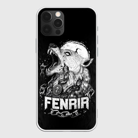 Чехол для iPhone 12 Pro с принтом Fenrir в Новосибирске, силикон | область печати: задняя сторона чехла, без боковых панелей | Тематика изображения на принте: fenrir | viking | vikings | викинг | викинги | волк | мех | мифология. русь | оскал | скандинавы | славяне | собака | фенрир | шерсть | язычник