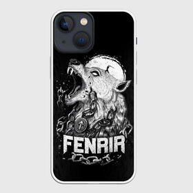 Чехол для iPhone 13 mini с принтом Fenrir в Новосибирске,  |  | fenrir | viking | vikings | викинг | викинги | волк | мех | мифология. русь | оскал | скандинавы | славяне | собака | фенрир | шерсть | язычник