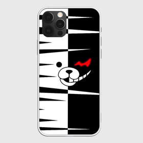 Чехол для iPhone 12 Pro Max с принтом monokuma в Новосибирске, Силикон |  | danganronpa | monokuma | trigger happy havoc | аниме | игрушка | манга | медведь | монокума | монохром | мягкая игрушка робот | робот