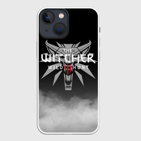 Чехол для iPhone 13 mini с принтом ВЕДЬМАК ЭМБЛЕМА В ДЫМУ | THE WITCHER SMOKE в Новосибирске,  |  | geralt | the witcher | the witcher wild hunt | witcher | wolf | аард | аксий | белый волк | ведьмак | ведьмак 3 | волк | геральт | игни | ирден | йенифер | каер морхен | квен | охотник | трисс | цири | школа волка