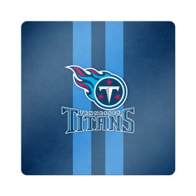 Магнит виниловый Квадрат с принтом Tennessee Titans в Новосибирске, полимерный материал с магнитным слоем | размер 9*9 см, закругленные углы | tennessee titans | американский футбол | мяч | теннесси тайтенс | футбол