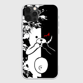 Чехол для iPhone 12 Pro Max с принтом monokuma в Новосибирске, Силикон |  | danganronpa | monokuma | trigger happy havoc | аниме | игрушка | манга | медведь | монокума | монохром | мягкая игрушка робот | робот