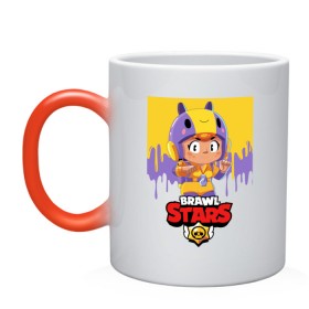 Кружка хамелеон с принтом BRAWL STARS BEA. в Новосибирске, керамика | меняет цвет при нагревании, емкость 330 мл | Тематика изображения на принте: bea | bibi | brawl stars | colt | crow | el brown | leon | leon shark | max | nita | sally leon | shark | акула | беа | берли | биби | бравл старс | браун | ворон | кольт | леон | леон акула | макс | нита | шелли