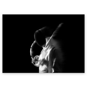 Поздравительная открытка с принтом Fencer в Новосибирске, 100% бумага | плотность бумаги 280 г/м2, матовая, на обратной стороне линовка и место для марки
 | fencer | fencing | артистическое фехтование | боевое фехтование | историческое фехтование | спорт | спортивное фехтование | сценическое фехтование | фехтовальщик | фехтование