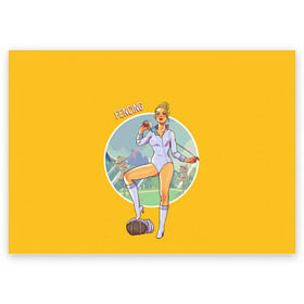 Поздравительная открытка с принтом Фехтование в Новосибирске, 100% бумага | плотность бумаги 280 г/м2, матовая, на обратной стороне линовка и место для марки
 | fencer | fencing | артистическое фехтование | боевое фехтование | историческое фехтование | спорт | спортивное фехтование | сценическое фехтование | фехтовальщик | фехтование