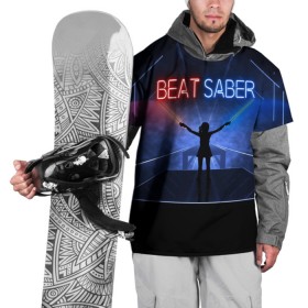 Накидка на куртку 3D с принтом Beat Saber в Новосибирске, 100% полиэстер |  | Тематика изображения на принте: 3d | 3д | beat | saber | виртуальная | игра | реальность | ритм