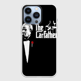 Чехол для iPhone 13 Pro с принтом The Carfather Top Gear в Новосибирске,  |  | Тематика изображения на принте: godfather | grand tour | jeremy clarkson | the carfather | top gear | авто | ведущий | гран тур | джереми кларксон | крёстный отец | топ гир